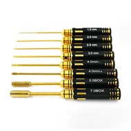 RC Hex Driver Set 8pcs 1.5 2.0 2.5 3mm Hex Allen Screwdriver RC Repair Tools Kit Nut Phillips Wrench