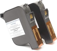 2 x ink cartridge FP198 40 ml compatible with FrankcoTYP - Postalia ULTIMAIL 30 60 65 90 95 blue wit