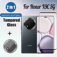 Honor X9c 5G 2 in 1 Tempered Glass Screen Protector For Honor X9b x9a X7b X8b 4G 9D Glass Protection
