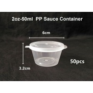 2oz-50ml PP Sauce Container / Round Disposable Plastic Food Container