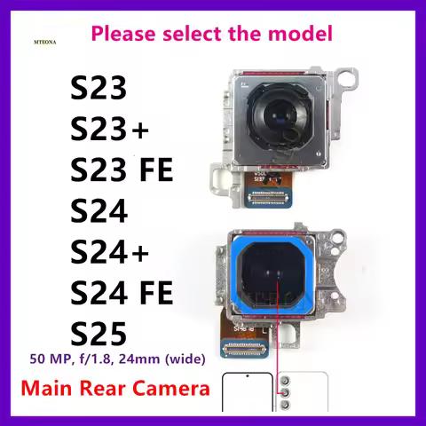 50MP Back Big Main Rear Camera Module Flex Cable For Samsung Galaxy S24 S25 S23 S26 Plus fe 5G SM-S9