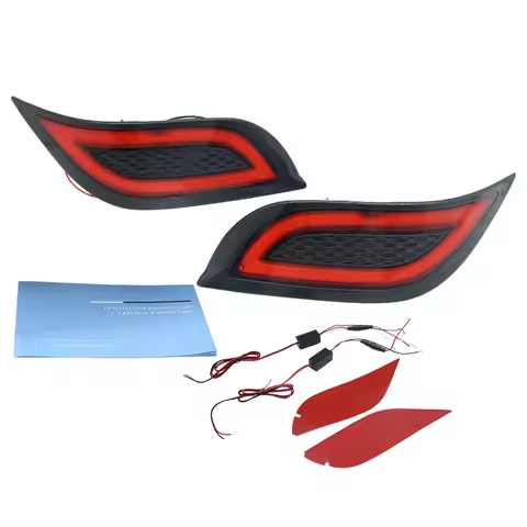 Bumper Lamp Car LED ABS Rear Brake Light Red Light Suitable for Toyota Vios 2015