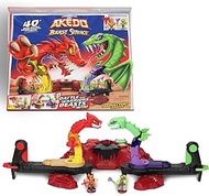 Akedo Legends of Beast Strike Serpent Fury Arena. Battle Your Warriors and Battle Your Beasts to Win! with 40+ Real Sound Effects and Lights and 2 Exclusive Warriors.