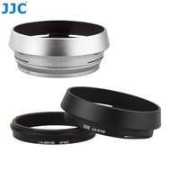 JJC LH-JX100 Lens Hood with Filter Adapter for Camera Fuji Fujifilm X100VI, X100V X100F X100T X100S X100 X70 Black Silver
