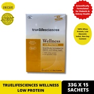 TRUELIFESCIENCES WELLNESS LOW PROTEIN 33G X 15 SACHETS | Untuk Diebetes dan Buah Pinggang