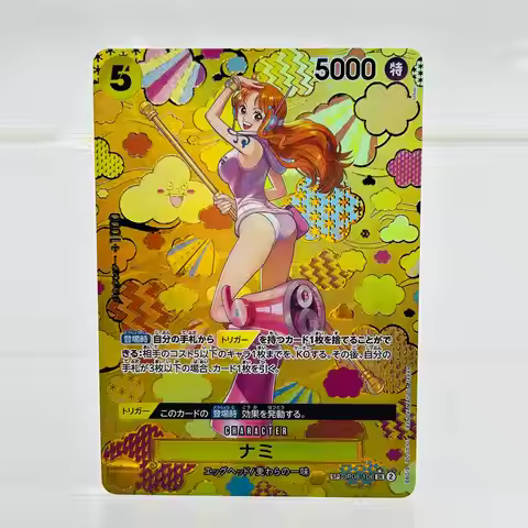 One Piece JP OP08-106 SP Nami DIY Gold Foil & Foil Texture Premium Anime Collection Card