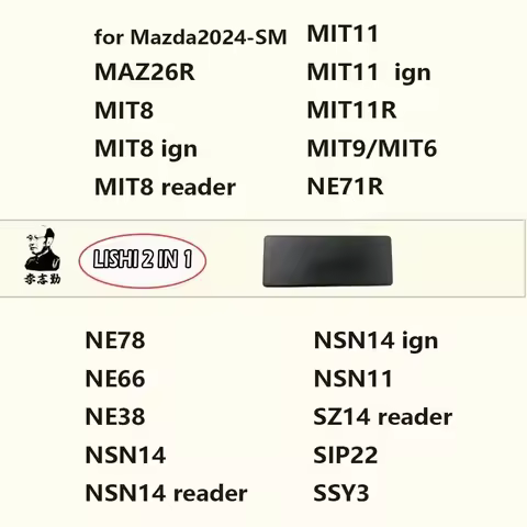 Lishi Tool 2 in 1 MIT8 MIT11 MIT11R MIT9/MIT6 NE71R NE78 NE66 NE38 NSN14 NSN11 SIP22 SSY3 SZ14 reade
