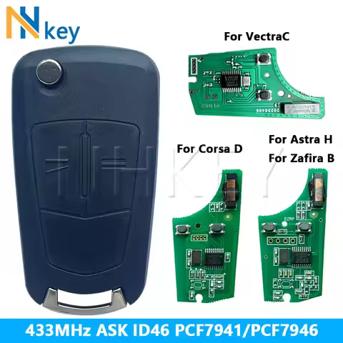 NHKEY For Opel Vauxhall Corsa D G4 Astra H Zafira B Holden Astra AH Vectra C Key 736-743-A Remote Ke