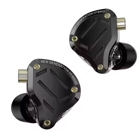 Linsoul x KZ ZS10 PRO 2 IEM Earphone 1DD+4BA Hybrid Wired Earbuds with Detachable Silver-plated IEM 