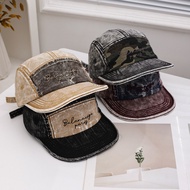 [Korean Style Wear] Five-Piece Baseball Cap Soft-Brimmed Baseball Cap American Baseball Cap Tooling 