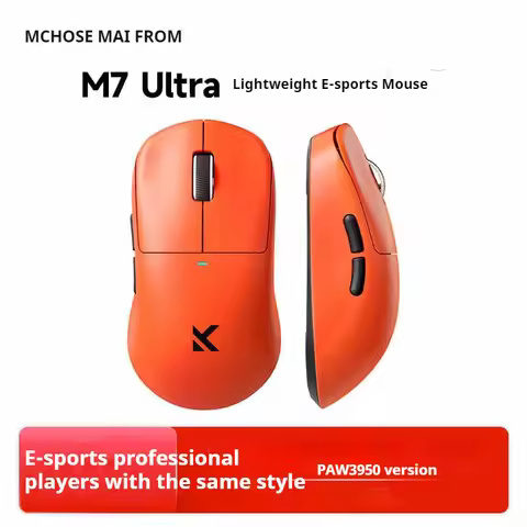 Mchose M7 Ultra Gaming Mouse Wireless Bluetooth Paw3950 Lightweight For Office Computer Gaming High