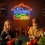 Restaurant Neon Sign Light Kitchen Open Len Neon Sign Kitchen Room Decors Restaurant Sign Dinner 24h