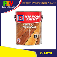 Nippon Paint 1 Pack PU Timbercoat (Page 1) Cat Varnish Tahan Lama 5L - 5 Liter