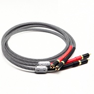 QED Signature OFC Silver-Plated Audio RCA Interconnect Cable with Gold Plated Carbon Fiber RCA Conne