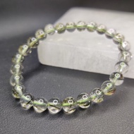 【訂製品】綠碧髮 7-12mm 手串 手鍊 天然水晶 綠髮碧璽 綠髮晶