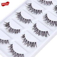 (BC) 5 Pairs Handmade 3D Volume Mink Hair False Eyelashes / Natural Thick Long Eye Lashes / Beauty M