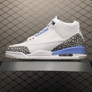 【100%LJR Batch】Top AJ3 Air Jordan 3 "UNC" Leisure Culture Basketball Shoes For Men CT8532-104