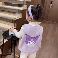 LUCKY Girls Vest Baby Girl Outer Wear Vest Children Warm Vest Kuromi Vest 88