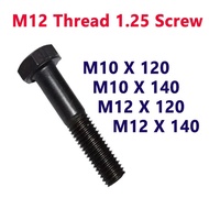 M10 & M12 THREAD 1.25mm Black Hex Screw/M10 & M12 X 1.25 Screw HEX SCREWS