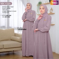 Gamis Wanita Dewasa Polos Nibras NBC 26