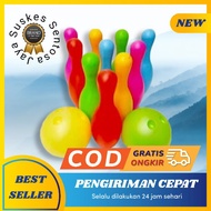 Children's Educational Toy Bowling Ball Bowling Ball Sports Set contains 10 pcs
