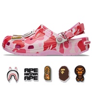 รองเท้า cross BAPE หัวโต Classic Clog | รองเท้าแตะชายหาดแฟชั่น ใส่สบาย กันลื่น น้ำหนักเบา