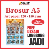 PRINT A5 SIZE ART PAPER BROCHURE 1 OR 2 SIDES EXPRESS 1 DAY