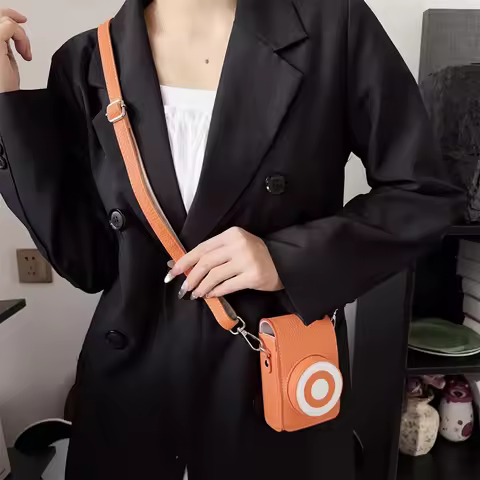 PU Leather Camera Bag Case for Canon SX740 HS SX730 G7X Mark II III G7X2 G7X3 Sony ZV1 ZV1F ZV1M2 LX