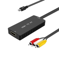HDMI to RCA Converter, HDMI to Composite Video Audio Converter Adapter, HDMI to AV, Supports PAL/NTS