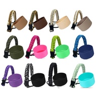 Lueaspy Blingbling Paracord and Boot Set 22oz Aqua Accessories Silicone Boot Pink Blue Handle Flask 