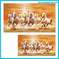 [BuymorefunMY] Seven Horses Picture Decorative Painting Housewarming Gift Unframed Style 7 Running H