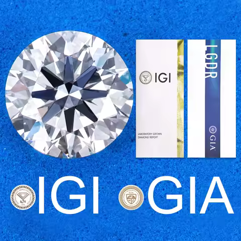 0.3ct 0.5ct 0.8ct 1ct 1.5ct 2ct 3ct Round Lab Grown Diamonds With IGI GIA Certificate CVD HPHT lab C