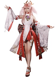 Upgraded Edition Genshin Impact Yae Miko Cosplay Costume