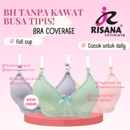 RISANA - Women's Bra Without Wire, Thin Foam, Porous Pattern, Full Cup Bra, Art BH RI H4982 | Size 3