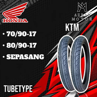 AHM KTM FEDERAL RING 17 BAN LUAR TUBETYPE MOTOR BEBEK DEPAN BELAKANG UKURAN 70/90-17 80/90-17