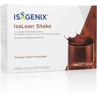 Isagenix IsaLean Shake - Complete Superfood Meal Replacement Drink Mix for Healthy Weight Loss and Lean Muscle Growth - 854 Grams - 14 Meal Packets (Creamy Dutch Chocolate Flavor)