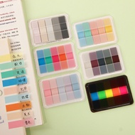 Morandi Color Post-it Notes Loose-leaf Book Index Sticker Extraction Label Transparent Waterproof Wr