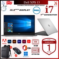 DELL XPS 13 Series – Intel Core i7 / i5 (5th–7th Gen) | 8GB RAM | 256GB SSD | Touch & Non-Touch | Pr