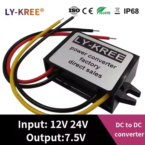 Converter DC-DC 12V to 7.5V Step-down Module 24V to 7.5V DC to DC Buck Converter 1A 3A 5A 8A 10A Tra