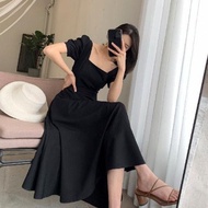 MERAH Drs Driss Dris Dreess Korean Dress 2025 Women's Christmas Dres Party Dress Set Women's Midi Dr