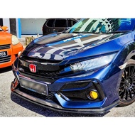 Honda Civic FC Fk4 Si Bumper Front Lips Lip Garage Beary Original Thailand Lips(glossy black,Cf Prin