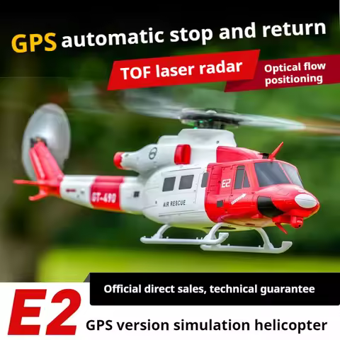2025 NEW GOOSKY E2 1:35 GPS Intelligent Remote Control Simulation Helicopter UH-1Y Helicopter GPS Po