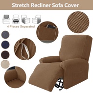 Stretch Recliner Sofa Cover 1 Seater Recliner Chair Cover Sarung Sofa Single Armchair Cover Recliner