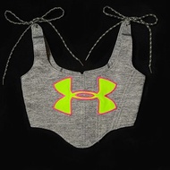REGETHER 古著改製 sportswear 綁帶馬甲-Under Armour