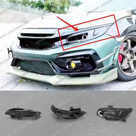 For Honda 10th Civic FC FK7 FK8 Carbon Fiber Headlight Intake Duct Driver Side car BodyKits