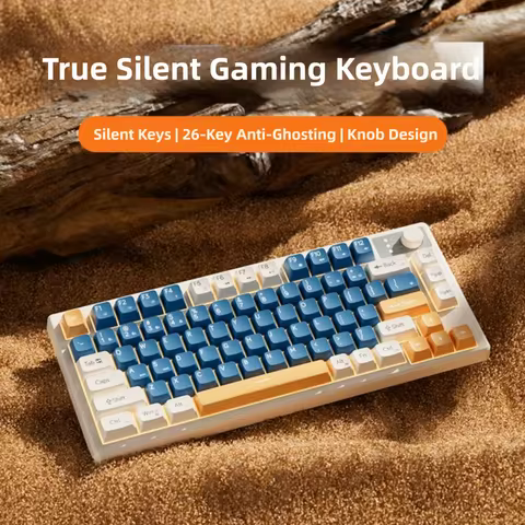 Wired Connection Gaming Mechanical Keyboard 75 Layout Compact Layout Mechanical Feel Keyboard Ultra-