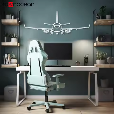 Airplane Silhouette Decor ,Pilot Gift, Large Airplane wall sticker , Aviation Wall Decor, Aviation L