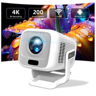 Projektor Mini 4K, Resolusi Asal 1080P, Android 11, Auto-Fokus, Projektor untuk Rumah, Projektor unt