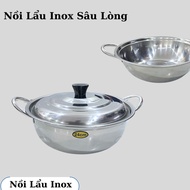 Deep Stainless Steel Hot Pot - Stainless Steel Hot Pot Cooking Pot