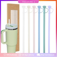 1PC Reusable 32cm Long silicone straw with Cover Cap For Stanley 14/20/30/40 Oz Cup Accessorie